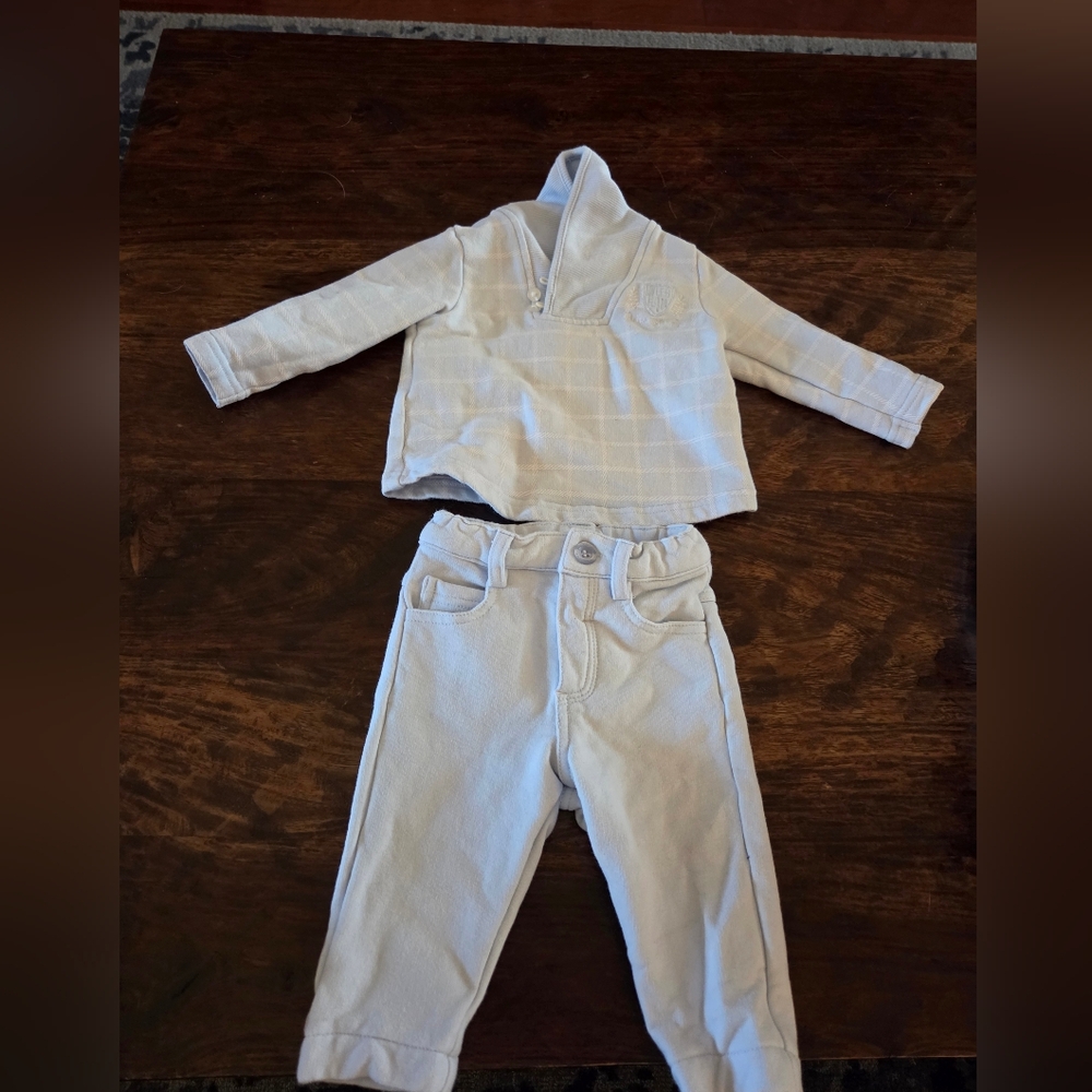 Cozy Blue Baby Outfit